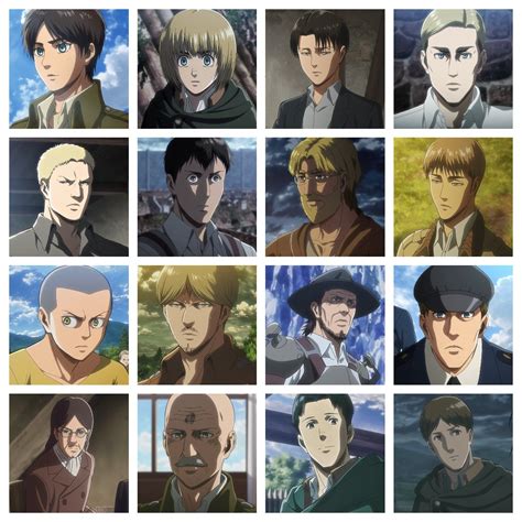 aot characters|aot characters male.